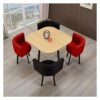 Office Business Hotel Lobby Dining Table Set Office Conference Table Office Table and Chair Set Furniture Dining Table and Chair Combination Livi