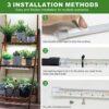 Grow Lights for Indoor Plants, 36W 240 LED Full Spectrum Grow Light Strip with Auto ON/Off 3/9/12H Timer, 10 Brightness, 3 Lighting Spectrum, Pla