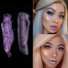 2PCS Diamond Liquid Glitter Shimmer Lipsticks Glossier Lip Gloss Lipstick Nude lip gloss metallic Light lipgloss shimmer Nonstick Cup Metallic Li