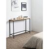 xuejuanshop end tables Narrow Console Table 40.5 Industrial Hallway Tables for Living Room Entryway scratchresistant metal frame Narrow Sofa Tabl