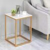 SFFZY Lron Tea Table Simple Modern Creative Sofa Side Table Living Room Small Storage Square Coffee Table