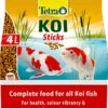 Tetra Pond Koi Sticks, Complete Food for All Koi Fish, 4 Litre