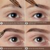 2PCS Eyebrow PenLongLasting BrowWaterproof Eyebrow PencilEyebrow Makeup Natural Professional EyebrowEyebrow Pen with Fork Tip Dark BrownGrey Brow