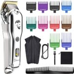 Hatteker Mens Hair Clipper Beard Trimmer Hair Trimmer for Men Cordless Clippers Professional Barbers Grooming Kit IPX7 Waterproof