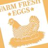 BENECREAT 30x30cm Hen Pattern Plastic Painting Stencils, Farm Fresh Eggs Large Reusable Stencil Template for Painting on Scrapbook Fabric Tiles F