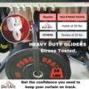 DartAnt Heavy Duty Flexible Curtain Rail Ceiling Mount Bendable Curtain Track Curved Ceiling Track Room Divider RV Shower Curtain Rail Sliding Cu