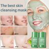 2 Pack Green Tea Cleansing Mask Stick Poreless Deep Cleanse Green Tea Mask for Blackhead Remover and Skin Care Purifying Clay Stick Mask