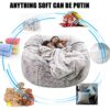 YHNMK Large Bean Bag Chair Cover 5FT6TF7FT Soft Memory Bean Bag Chair with Microsuede Cover Furniture and Accessories for Dorm Room No Filler Bea