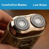 Electric Shavers for Men  Travel Shaver Electric Razor with CloseCut Technology and Independent Floating Heads SelfSharpening Blades Mens Small M