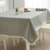 DARUITE Table Cloth,PVC Tablecloth Wipeable, Plastic Wipe Clean Tablecloth Rectangular, Waterproof Table Cover for Outdoor, Dining Room,Parties,G