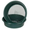 Wham Large Plastic Round Garden Sieve Riddle Riddler Soil Sifter Mesh Gardening Tool - Black