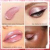 Liquid Glitter Eyeshadow  Eyeliner Pen Highly Pigmented Shimmer Eyeshadow Long Lasting Waterproof QuickDrying Metallic Gloss Sparkling Eye Shadow
