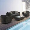 Patio Sofas Outdoor Patio Sofa FourPiece Set of Dialogue Between Courtyard and Garden Outdoor Modular Sofa Color  Style 1 Style 2