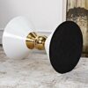WALNUTA Style Living Room Side Tables Gold Teatable Sofa Endtable White and Black Side Coffee Table Color  Black