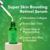 DERMAWORKS Retinol Face Serum High Strength 2.5 with Hyaluronic Acid Vitamin C Aloe Vera. Antiaging  Antiwrinkle  Pro Collagen Skincare