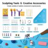 Aestd-ST Polymer Clay 72 Colors, Modeling Clay for Kids, Safe ＆ Non-Toxic Oven Bake Clay with Sculpting Tools, Ideal Gift for Kids and Artists.