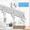 Ceiling Curtain Track Flexible Curtain Track Ceiling Track for Curtains Bendable Curtain Track Ceiling Wall Mount 9.8Ft Curved Curtain Track Syst