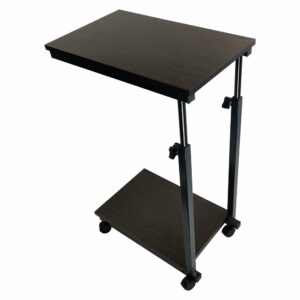 KKTONER Sofa Side Table Overbed Table Slide Under Height Adjustable Wooden Laptop Table Couch Table Mobile Dining Table Snack Table End Table wit