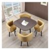 Office Business Hotel Lobby Dining Table Set Office Conference Table Office Table and Chair Set Furniture Dining Table and Chair Combination Livi