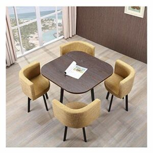 Office Business Hotel Lobby Dining Table Set Office Conference Table Office Table and Chair Set Furniture Dining Table and Chair Combination Livi