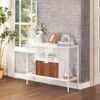 Tektalk Console Table Sofa Table Side Table Entryway Table for Hallway Entryway Living Room White