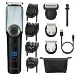 Hair Trimmer MenWomen and KidsCordless Hair ClippersBeard Grooming Kit For MenWaterproof Bikini TrimmerBody TrimmerMens Beard Trimmers with LED D
