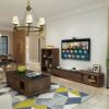 WuJiPeng Living Room Marble Coffee Table With Storage Drawers Large Wooden Rectangular Sofa End Tea Table For Office Waiting Reception Home Furni