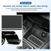 LUWU Compatible with Nissan Qashqai J11 SUV 2018-2022 2023 UK Car Mats Centre Console Armrest,Non-Slip Mats for Rubber Mats,Cup Holder,Door Seam,