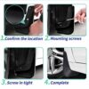 QWASZX Car Mud Flaps Mudguards, Front Rear Splash Panel Guards Protective Fender Styling Body Accessories for R-enault Koleos 2009-2016, Genuine