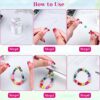 Stretchy String for Bracelets, Cridoz 0.5mm Clear Elastic String Stretch Cord Jewelry Bead Bracelet String with 2 Pcs Beading Needles for Seed Be