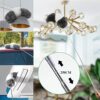 Extendable Feather Duster, Microfiber Dusters for Cleaning Ceilings Fan, 250CM Extension Pole flexible to Reach Cobwebs, Washable Duster for Furn