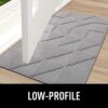 Homaxy Door Mats Indoor, 50 X 80 cm, Machine Washable Inside Door Mat, Dirt Trapper Soft Doormats, Super Absorbent Entrance Rug, Non-slip Floor M