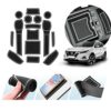 LUWU Compatible with Nissan Qashqai J11 SUV 2018-2022 2023 UK Car Mats Centre Console Armrest,Non-Slip Mats for Rubber Mats,Cup Holder,Door Seam,
