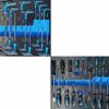 Tool Trolley, Trolley Tool Box with Tools and Foam inserts with 7 drawers, including 6 with tools, Drawers filled with soft carbon look inlays -