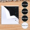 Rug Grippers Hook and Loop Grippers for Rug and Carpet Nonslip Reusable Rug Pads Black 12 Pcs