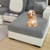 Super Stretch Sofa Cover 1 2 3 4 Seater L Shape, WearResistant Spandex Corner Sofa Cover Non Slip Sofa Slipcovers with Elastic Bottom, Great for