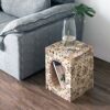 SFFZY Created Living Room Stool End Table New Art Brief Solid Wood Coffee Table Bedside table
