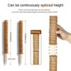 Humbgo Moss Pole for Monstera Indoor Plants - 4 Pcs 40CM/15.7 Inch with 2M Ties 4M Rope 4 Plant Watering Spikes Totem Pole Plant Climbing Coco Co