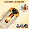 Lychee Automatic Curling Iron Auto Hair Curler with LCD Timer Setting and 6 Temperature Adjustable Fast Heating Hair Curling Wand Ceramic Barrel