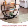Axdwfd Console table 3 Tiers Console Sofa Side Table Bookshelf Entryway Accent Tables Storage Shelf Living Room Entry Hall Table
