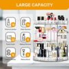 Makeup Organiser 360 Degree Rotating 7 Adjustable Layers Large Capacity Cosmetic Organiser Transparent Make Up Organisers and Storage