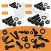 huruirui M2 M3 M4 M5 Nuts and Bolts Washers Assorted Set, Black Hex Socket Head Cap Screws Bolts and Nuts Kit 945pcs, Thread Machine Hex Bolt Set