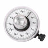 Qiilu Torque Wrench Angle Gauge, 1/2 Inch Angle Wrench Adjustable Drive Angle Torque Wrench Measure Car Gauge Tool Set 360 Degree Angle