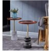 End Table Coffee Table Coffee Tables End Tables with Wooden Table Top and Marble Base Side Table for Living Room Reception Room and Home Decor Cr