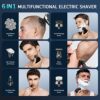 Electric Head Shaver for Men 8D Upgraded 6in1 Head Shaver for Bald Men Waterproof WetDry Electric Shaver Razor Beard Grooming Kit for Men Cordles