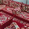 U Shaped Arabic Sofa Set Terrace Pallet Sofa Maroon Sectional Sofas Floor Cushions Arabic Majlis Pouffs Turkish Floor Seating Set U Sofa Full Set
