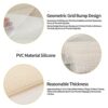 Rug Gripper for Wooden Floors Multipurpose Non Slip Area Rug Pad Mat Underlay Durable Anti Slip Rug Grips Carpet Grippers Easily Trimed for Tiles