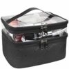 MKPCW Makeup Bags Double Layer Travel Cosmetic Cases Make up Organizer Toiletry Bags Pink
