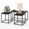 Tok Mark Traders Modern Homestead Rattan Tray Table Round Side Tables rattan design top Tray table Perfect living room accessory and ideal for re