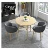 Office Business Hotel Lobby Dining Table Set Office Meeting Room Small Conference Table Set Lounge Table and Chairs for Library Clothing Store Sa